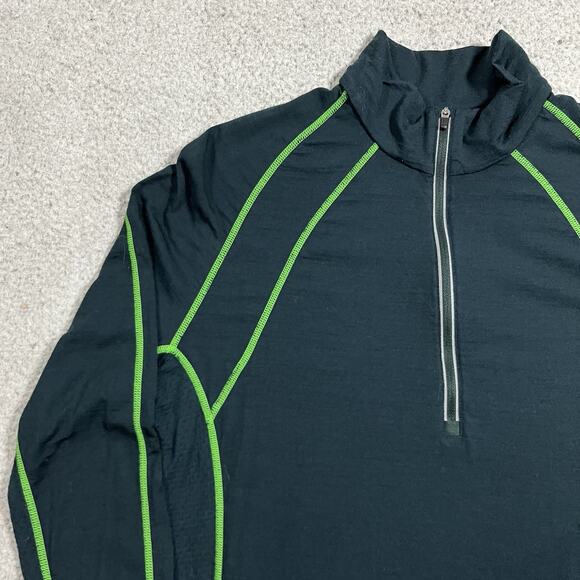 Icebreaker GT Merino 1/4 Zip Pullover Men S 200 Merino Wool L Base Layer Outdoor - Picture 8 of 16